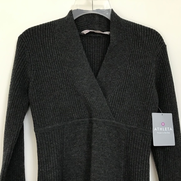 Athleta sz S Chalet Sweater Dress NWT in Grey - Picture 3 of 10
